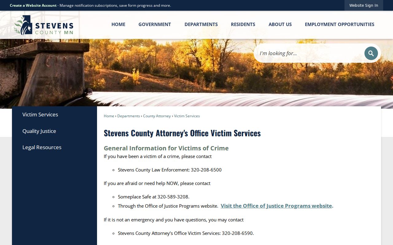 Stevens County criminal proceeding page describing court steps after a warrant is served